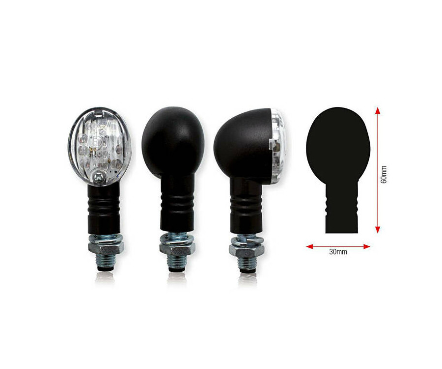 Clignotants BIHR Bullet LED noir universel