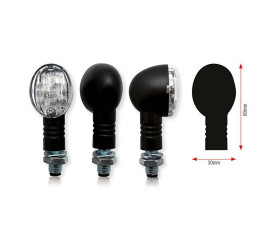 Clignotants BIHR Bullet LED noir universel