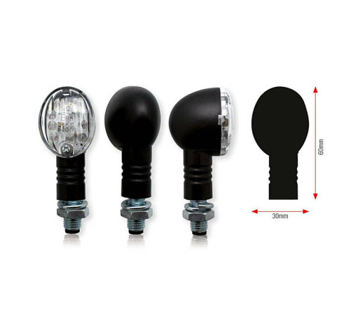 Clignotants BIHR Bullet LED noir universel