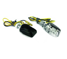 Clignotants BIHR Micro 6 LED carbone universels