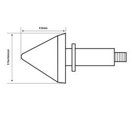 Clignotants embouts de guidon SHIN YO Bulls Eye