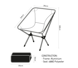 Chaise de camping OXFORD