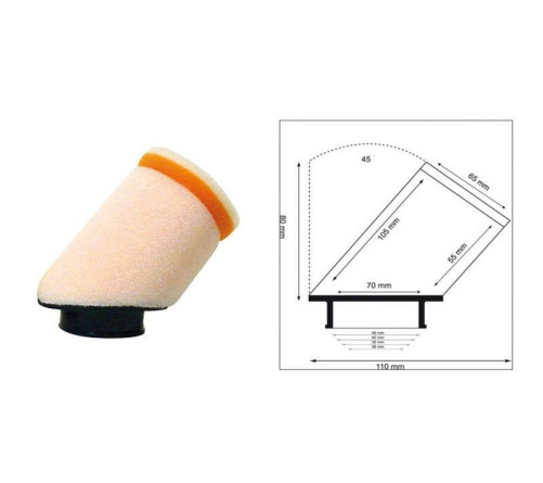 Filtre à air cylindrique TWIN AIR - 158977 - 1098719