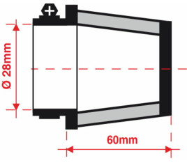 Filtre de reniflard d'huile BMC Ø28mm - FMSA28-60