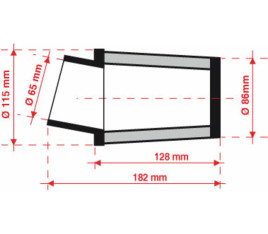 Filtre à air BMC conique Ø65mm - FBSA65-128