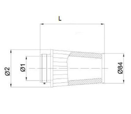 Filtre à air BMC conique Ø50mm - FBSS50-128