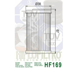 Filtre à huile HIFLOFILTRO - HF169 Daelim