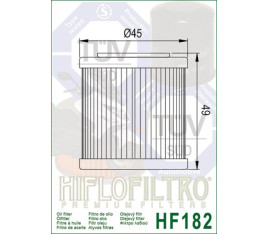 Filtre à huile HIFLOFILTRO - HF182 Piaggio