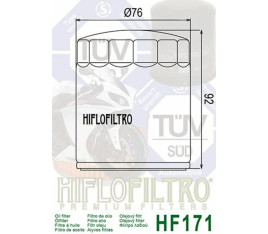 Filtre à huile HIFLOFILTRO Chrome - HF171C