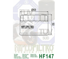 Filtre à huile HIFLOFILTRO - HF147