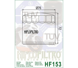 Filtre à huile HIFLOFILTRO Racing - HF153RC