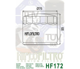 Filtre à huile HIFLOFILTRO Chrome - HF172C