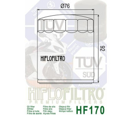 Filtre à huile HIFLOFILTRO Chrome - HF170C