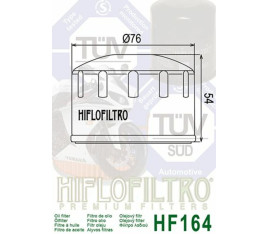 Filtre à huile HIFLOFILTRO - HF164