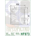 Filtre à huile HIFLOFILTRO - HF973 Suzuki UK110