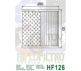 Filtre à huile HIFLOFILTRO - HF126