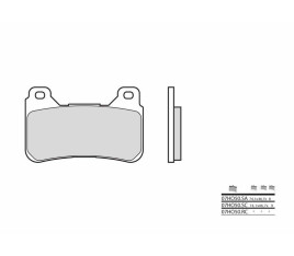 Plaquettes de frein BREMBO carbone céramique - 07HO50RC - 1036036