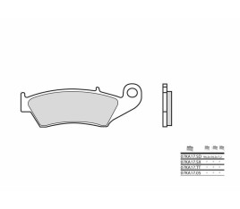 Plaquettes de frein BREMBO Off-Road TT carbone céramique - 07KA17TT - 1036089