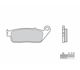 Plaquettes de frein BREMBO route carbone céramique - 07HO3405 - 1036008