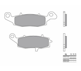 Plaquettes de frein BREMBO route métal fritté - 07KA19SA