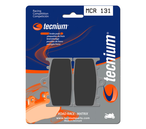 Plaquettes de frein TECNIUM Racing métal fritté carbone - MCR131 - 1022573