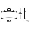 Plaquettes de frein TECNIUM route organique - MA377