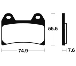 Plaquettes de frein TECNIUM Scooter organique - ME277 - 1022664