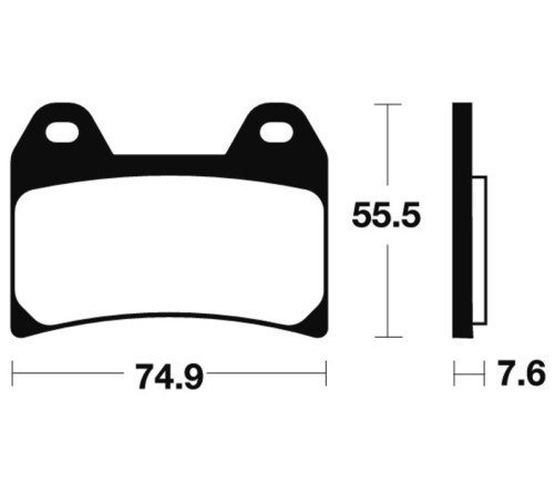 Plaquettes de frein TECNIUM Scooter organique - ME277 - 1022664