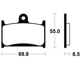 Plaquettes de frein TECNIUM Performance métal fritté - MF124