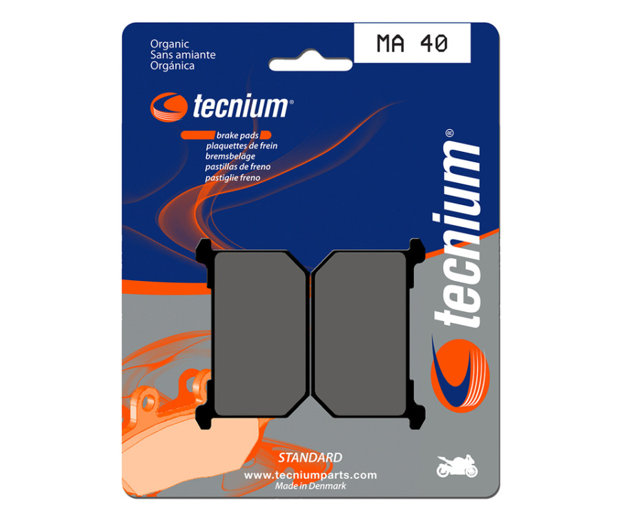 Plaquettes de frein TECNIUM route organique - MA40