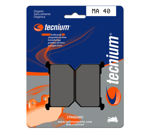 Plaquettes de frein TECNIUM route organique - MA40 - 1022506