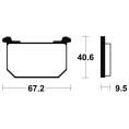 Plaquettes de frein TECNIUM route organique - MA40