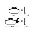 Plaquettes de frein TECNIUM Scooter organique - ME254