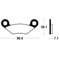 Plaquettes de frein TECNIUM MX/Quad métal fritté - MO142