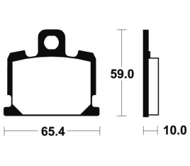 Plaquettes de frein TECNIUM route organique - MA47