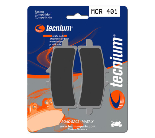 Plaquettes de frein TECNIUM Racing métal fritté carbone - MCR401 - 1022604