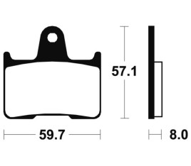 Plaquettes de frein TECNIUM Performance métal fritté - MR215