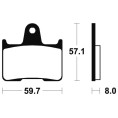 Plaquettes de frein TECNIUM Performance métal fritté - MR215