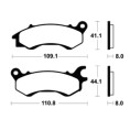 Plaquettes de frein TECNIUM scooter organique - ME469