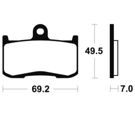 Plaquettes de frein TECNIUM Performance métal fritté - MF282