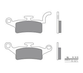 Plaquettes de frein BREMBO Scooter carbone céramique - 07093CC