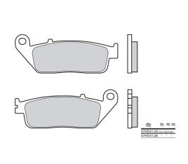 Plaquettes de frein BREMBO route métal fritté - 07HO41LA