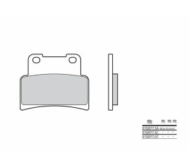 Plaquettes de frein BREMBO route carbone céramique - 07GR7707 - 1035928