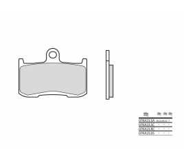 Plaquettes de frein BREMBO carbone céramique - 07KA23RC - 1036109