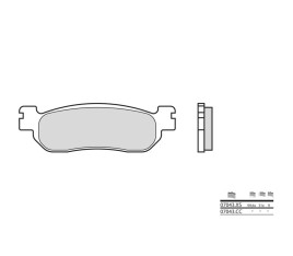 Plaquettes de frein BREMBO Scooter métal fritté - 07043XS