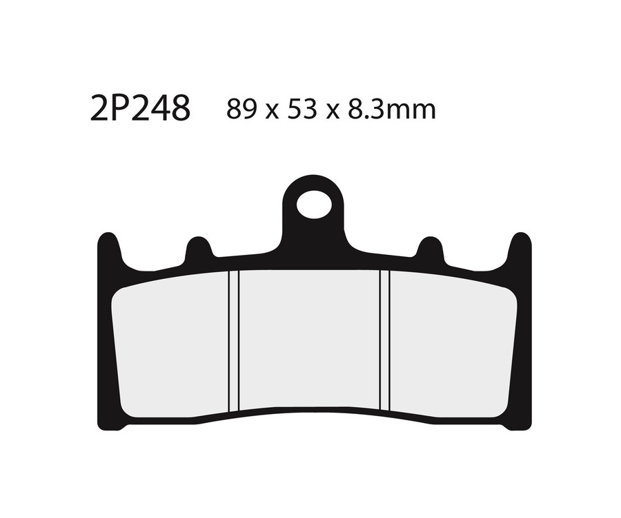 Plaquettes de frein NISSIN route /Off-Road métal fritté - 2P-248ST