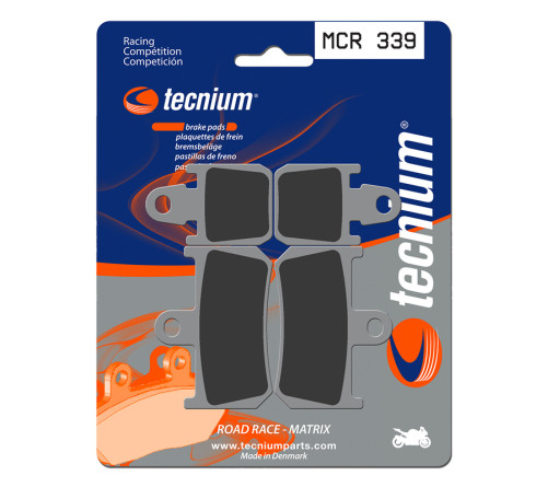 Plaquettes de frein TECNIUM Racing métal fritté carbone - MCR339 - 1022595