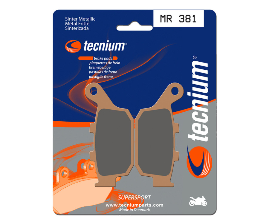 Plaquettes de frein TECNIUM Performance métal fritté - MR 381