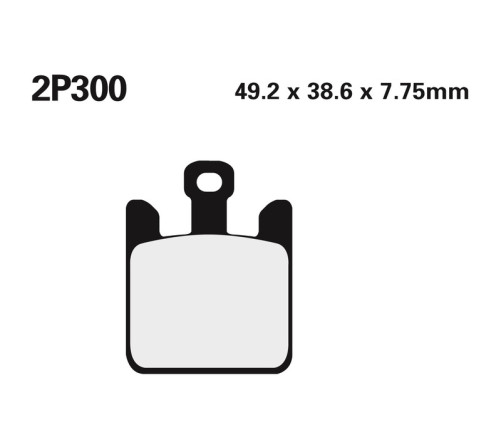 Plaquettes de frein NISSIN route /Off-Road métal fritté - 2P-300ST - 1036742