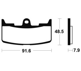 Plaquettes de frein TECNIUM Performance métal fritté - MF295